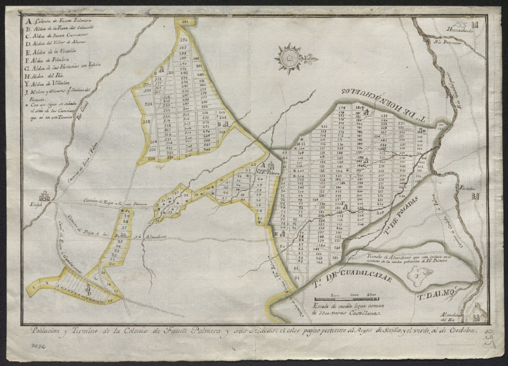 Mapa Colonia de Fuente Palmera